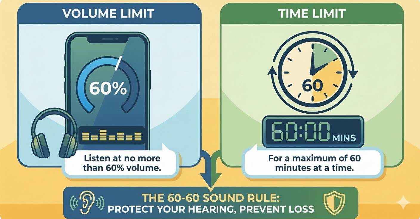 the 60-60 sound rule 